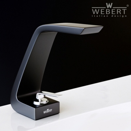 Смеситель Webert Wolo WO830102564 черный, для раковины фото 3