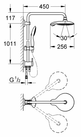 Душевая стойка Grohe Power&Soul фото 6