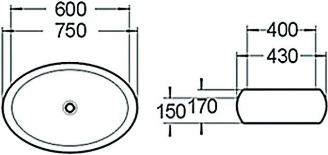 Раковина SantiLine SL-1036 фото 2