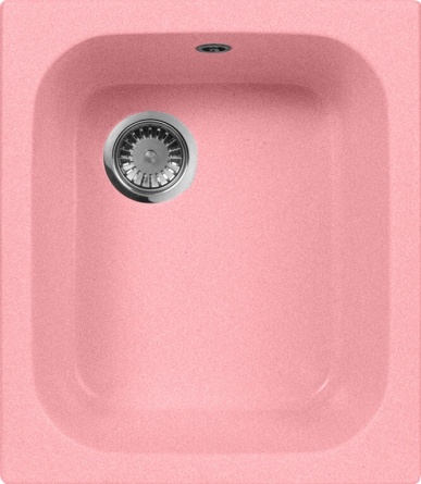 Мойка кухонная AquaGranitEx M-17 розовая фото 1