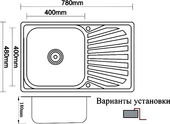 Мойка кухонная Zorg Inox Pvd SZR-7848 bronze фото 2