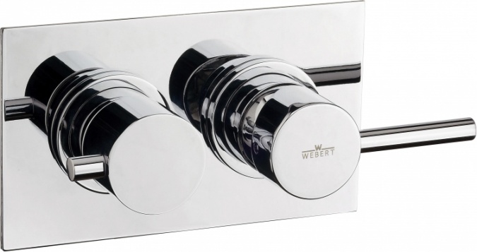 Смеситель Webert Elio EL860101015 С ВНУТРЕННЕЙ ЧАСТЬЮ, хром фото 1