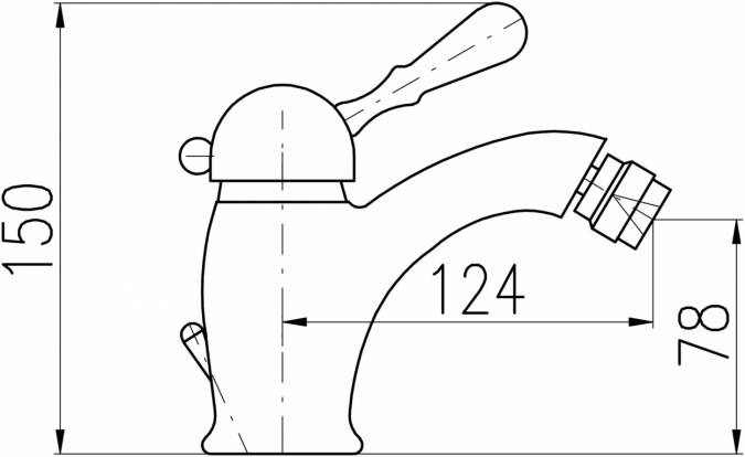 Смеситель Rav Slezak Labe L545.5SM для биде фото 2