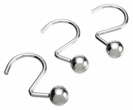 Крючок для шторы Blonder Home Ball Hook Crome фото 1