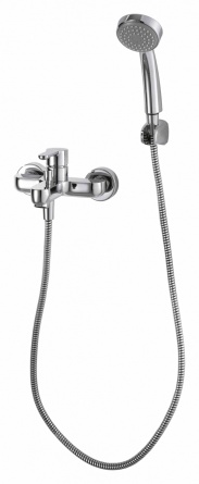 Смеситель Bravat Stream F63783C-B для ванны с душем фото 1