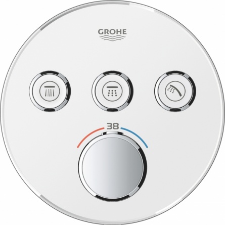 Термостат Grohe Grohtherm SmartControl 29904LS0 для ванны с душем, moon white фото 7
