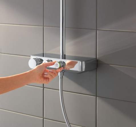 Душевая стойка Grohe Euphoria SmartControl 260 Mono 26509000 с термостатом фото 5