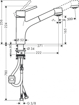 Hansgrohe Talis S для кухонной мойки фото 2