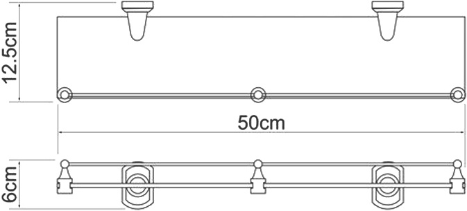 Полка Wasserkraft Oder K-3044 с бортиком фото 3