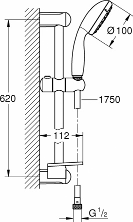 Душевой гарнитур Grohe Tempesta New 27926001 фото 4