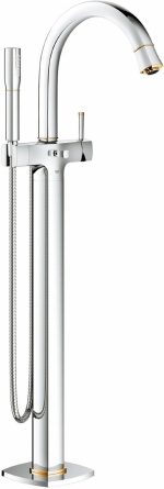 Смеситель Grohe Grandera 23318IG0 напольный, хром-золото фото 1