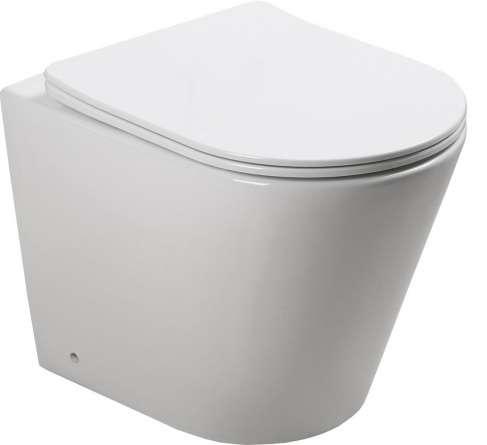 Комплект SantiLine SL-5020 + SL-02 безободковый унитаз с микролифтом+ бачок для скрытого монтажа фото 3
