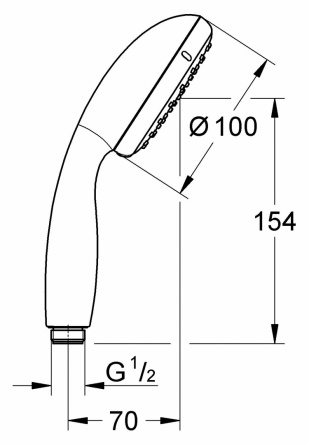 Душевая лейка Grohe Tempesta New 100 фото 4