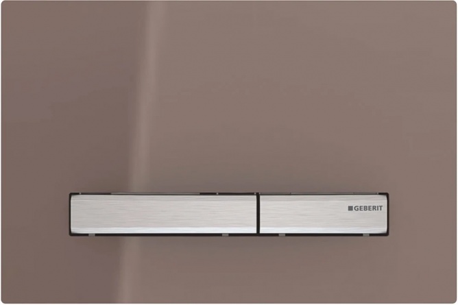 Кнопка смыва Geberit Sigma 50 115.788.SQ.2 темно-коричневое стекло фото 1
