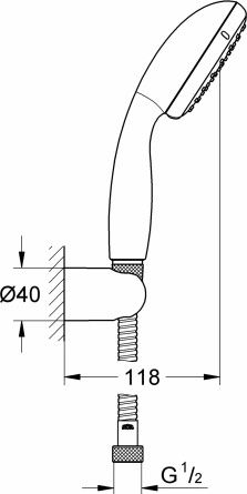 Душевой гарнитур Grohe Tempesta New 2780310E фото 2