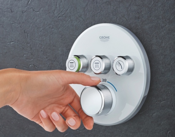 Термостат Grohe Grohtherm SmartControl 29904LS0 для ванны с душем, moon white фото 4