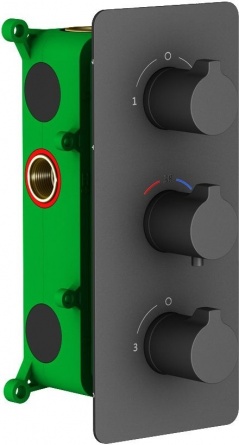 Душевой комплект Timo Petruma SX-5149/03SM черный, С ВНУТРЕННЕЙ ЧАСТЬЮ фото 5