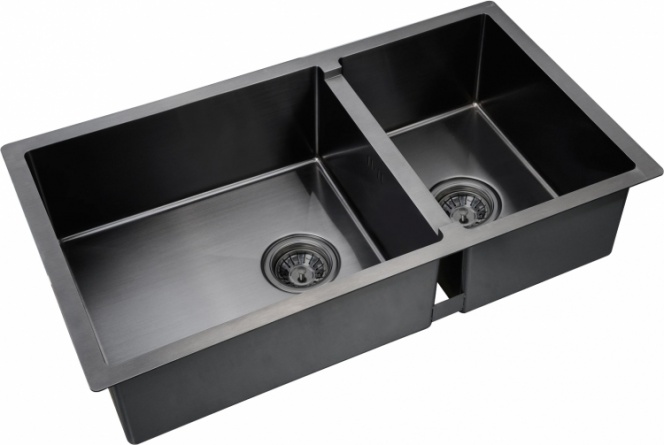 Мойка кухонная Zorg Inox PVD 78-2-44 grafit фото 1