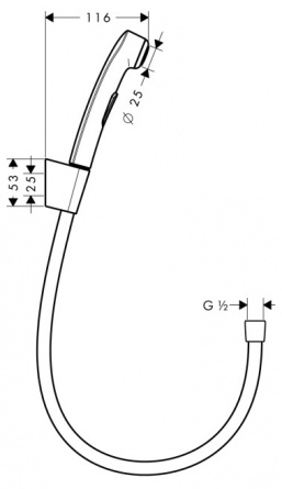 Гигиенический душ Hansgrohe фото 4
