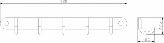 Крючок Rush Bianki BI76253 фото 2