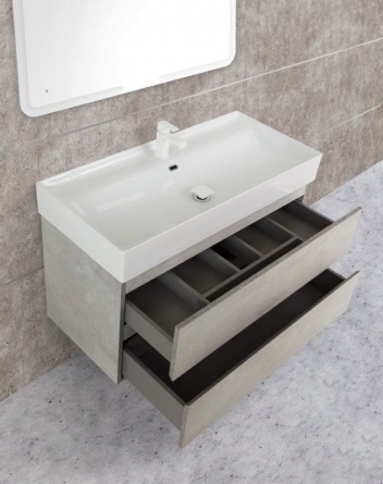 Мебель для ванной Cezares Molveno 80х46 beton фото 3