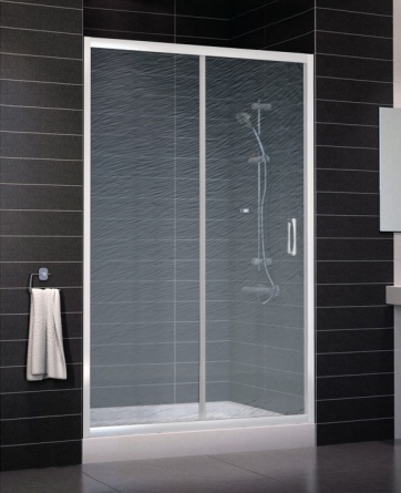 Душевая дверь в нишу Vegas Glass ZP 0125 01 02 стекло шиншилла, 125 фото 1