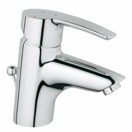 Смеситель для раковины Grohe Eurostyle с донным клапаном с энергосберегающим картриджем фото 1