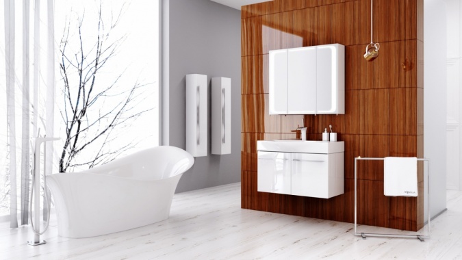 Мебель для ванной Aqwella 5 stars Милан 80 подвесная, с дверцами фото 2