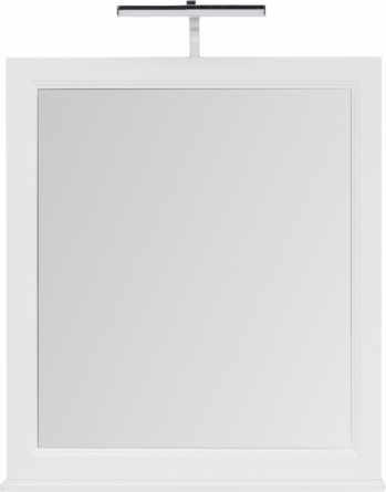 Зеркало Aquanet Денвер 80 белый глянец фото 7