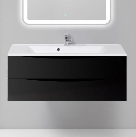 Тумба для комплекта BelBagno Marino 120 nero lucido фото 1