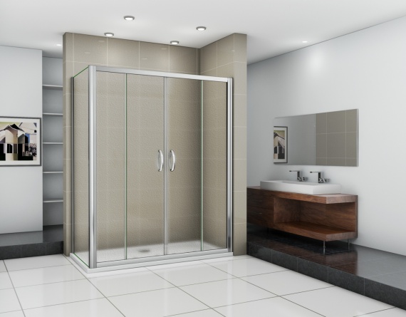 Душевой уголок Good Door Infinity WTW-TD+SP-G-CH 150x90 фото 2