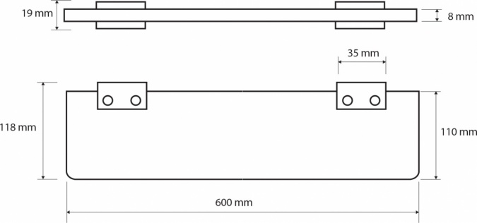 Полка Bemeta Nero 135002240 фото 2