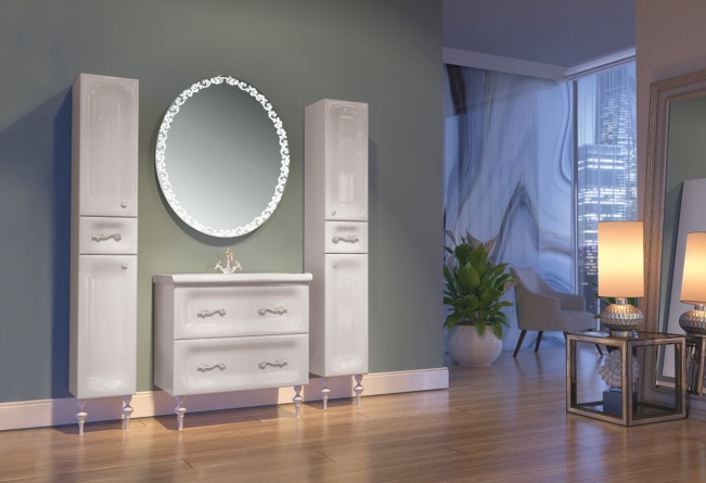 Мебель для ванной Marka One Cheri 80Н white фото 2