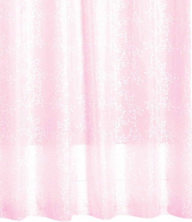 Штора для ванной Milardo Pink Leaf фото 1