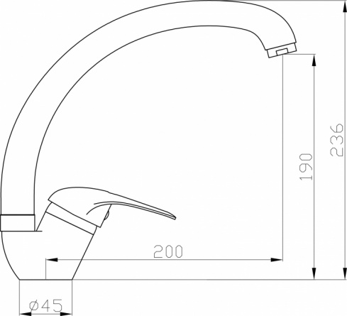 Смеситель Agger Move A0600200 для кухонной мойки фото 2