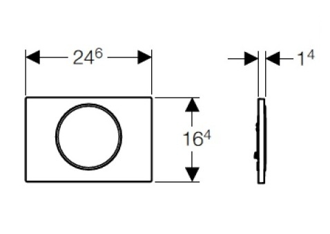 Кнопка смыва Geberit Sigma 10 белый / хром фото 3
