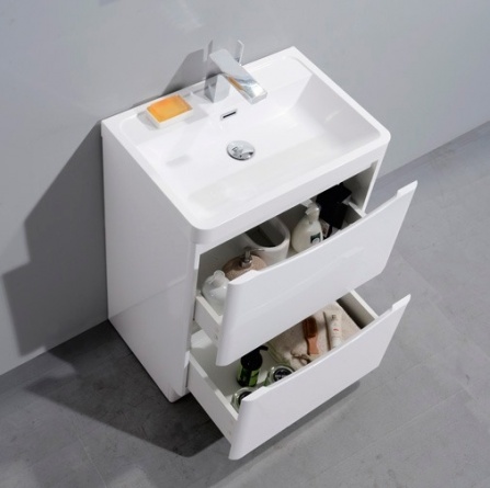 Мебель для ванной BelBagno Energia-N 60 bianco lucido напольная фото 4