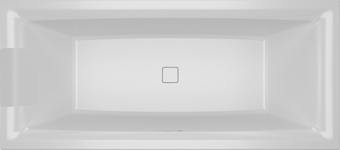 Акриловая ванна Riho Still Square 170x75 подголовник слева фото 1