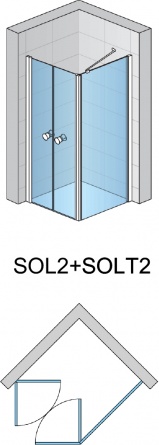 Душевой уголок SanSwiss Solino SOL2+SOLT2 80 фото 5