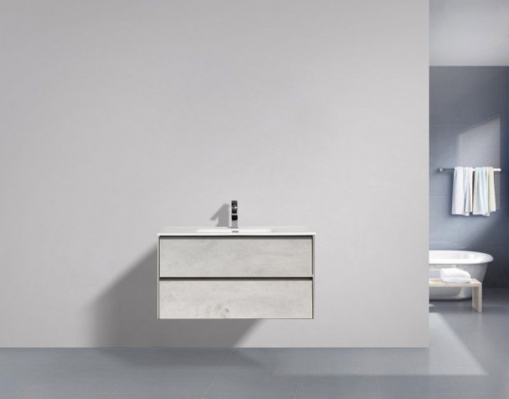 Мебель для ванной BelBagno Pietra 100 stucco cemento leggero фото 3