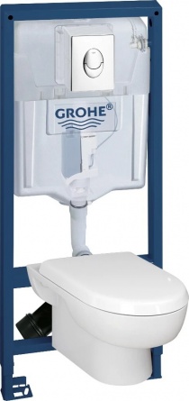Комплект Grohe Solido 39191000 подвесной унитаз + инсталляция + кнопка фото 2