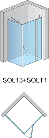 Душевой уголок SanSwiss Solino SOL13+SOLT1 120 фото 5