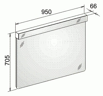 Зеркало Keuco Elegance New 95 см фото 5