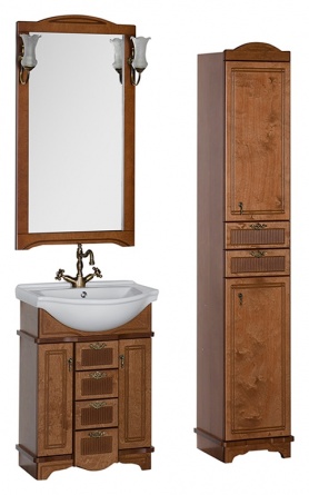 Зеркало Aquanet Луис 60 NEW темный орех фото 2