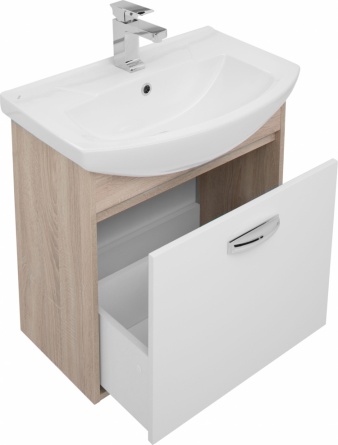 Тумба для комплекта Aquanet Грейс 65 1 ящик, дуб сонома фото 7