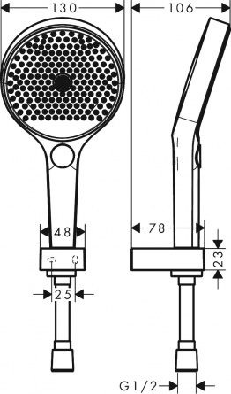 Душевая лейка Hansgrohe Rainfinity 26852700 фото 10
