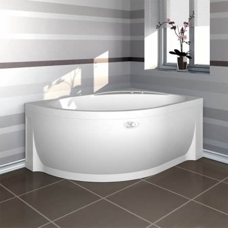 Акриловая ванна Radomir Wachter Мелани R с гидромассажем и экраном, форсунки белые фото 2