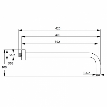 Кронштейн для верхнего душа Ideal Standard IdealRain фото 4