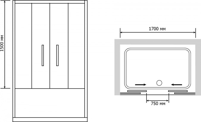 Шторка на ванну RGW Screens SC-61 1700x1500 стекло матовое фото 4