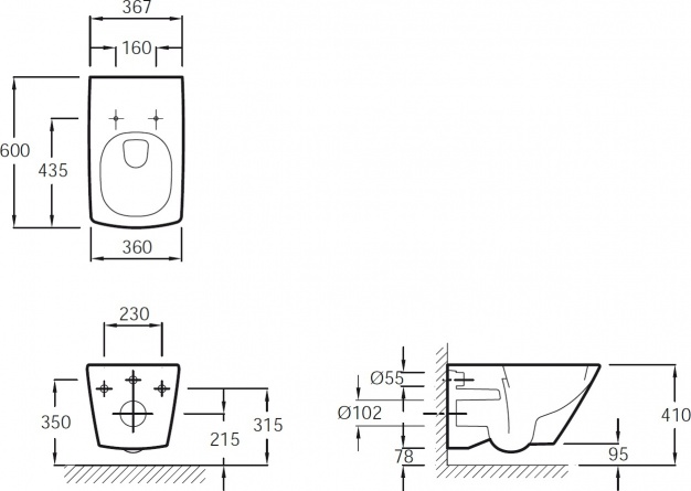 Комплект  Унитаз подвесной Jacob Delafon Escale E1306 + Система инсталляции для унитазов Geberit Duofix Платтенбау 458.125.11.1 4 в 1 с кнопкой смыва фото 8
